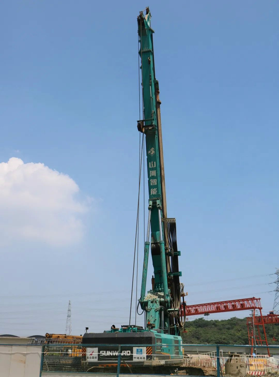 强悍体现赢青睐！优德88智能360H旋挖钻助力南京312国道改扩建