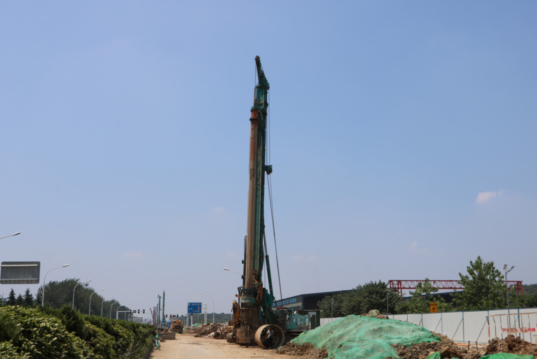 强悍体现赢青睐！优德88智能360H旋挖钻助力南京312国道改扩建