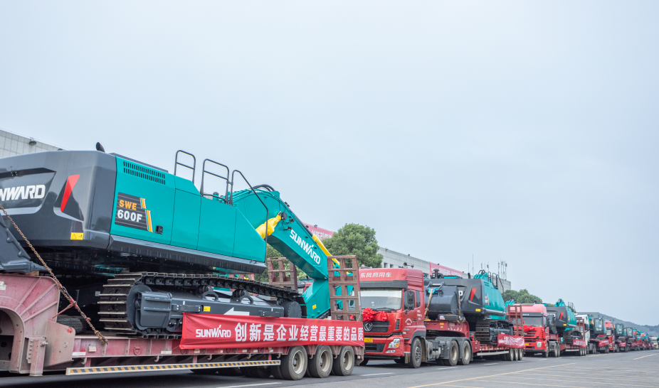 里程碑！优德88智能出口欧洲第20000台暨大型挖掘机批量交付仪式乐成举行