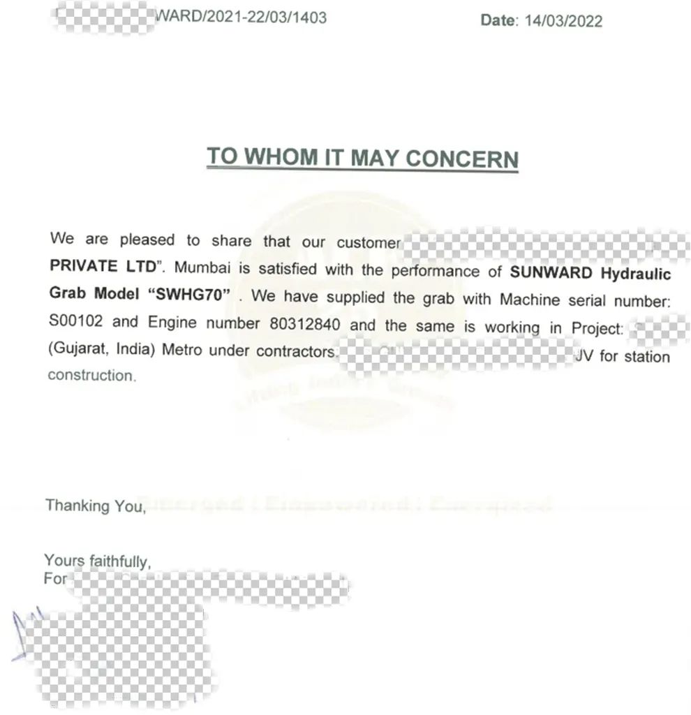 谢谢信！优德88智能SWHG70液压抓斗助力外洋基础施工获肯定