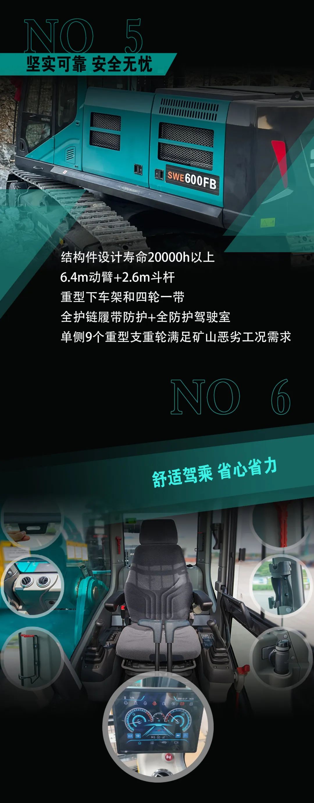 一图读懂 | 专为矿山重载施工而生！优德88智能SWE600FB破碎锤重磅回归