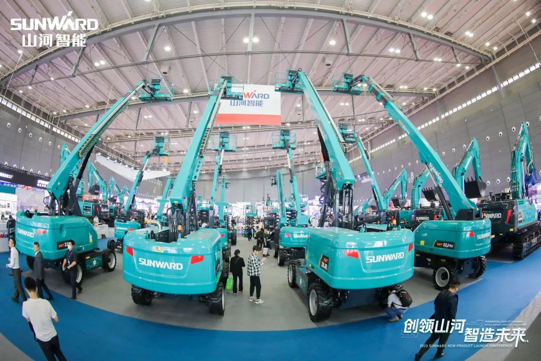 聚焦电动化、智能化！优德88智能全系列高空机械产品亮相长沙展