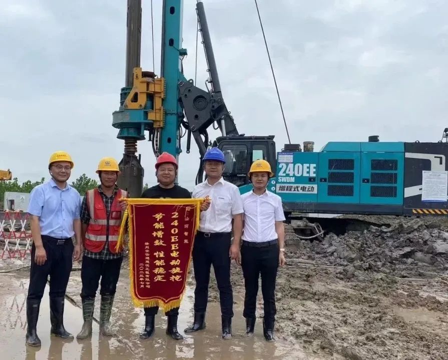 “零故障”“低能耗”！优德88智能增程式电动旋挖钻机惊艳首秀
