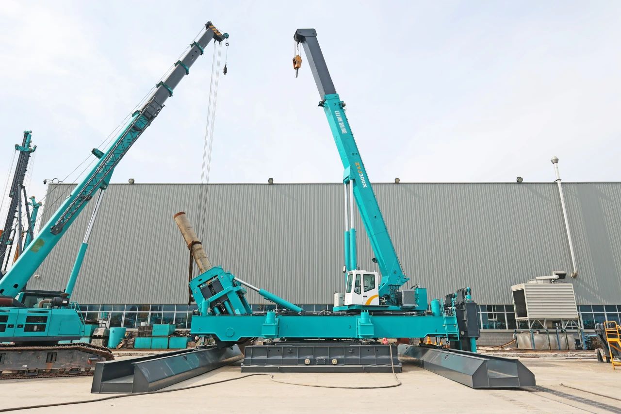 “优德88绿”闪灼西子湖畔！优德88智能ZYJ300X斜桩压桩机强势来袭