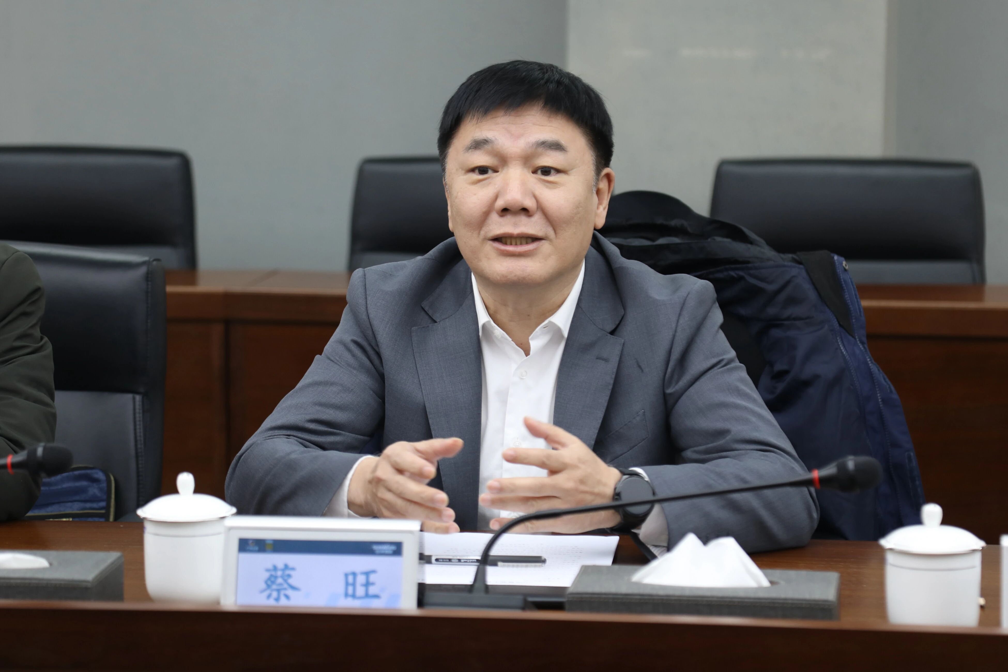 中国出口信用包管公司湖南分公司认真人蔡旺到访优德88智能